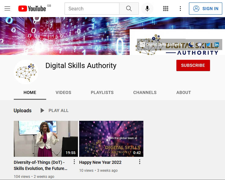 Digital Skills Authority YouTube Channel